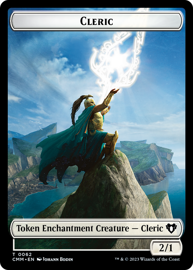 Cleric // Cat Beast Double-Sided Token [Commander Masters Tokens] | Devastation Store