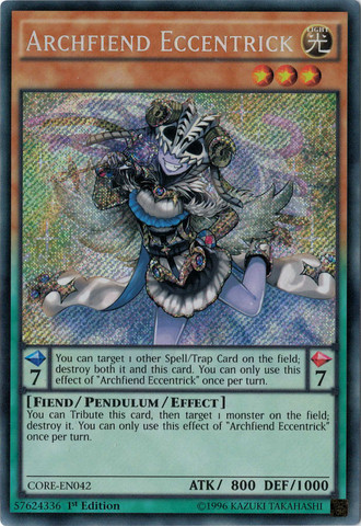 Archfiend Eccentrick [CORE-EN042] Secret Rare | Devastation Store