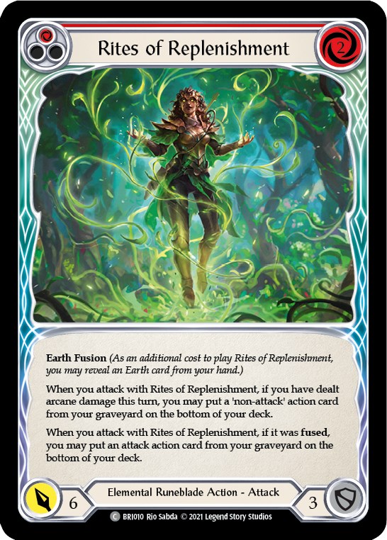 Rites of Replenishment (Red) [BRI010] (Tales of Aria Briar Blitz Deck)  1st Edition Normal | Devastation Store