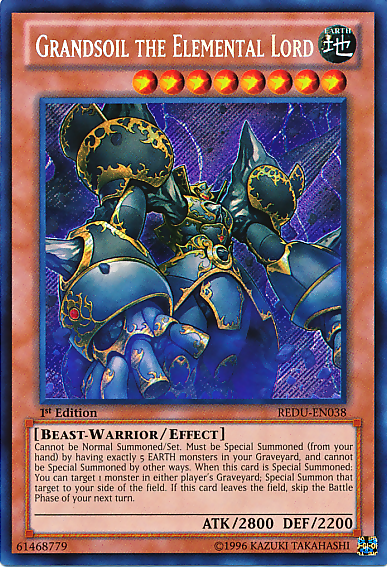 Grandsoil the Elemental Lord [REDU-EN038] Secret Rare | Devastation Store