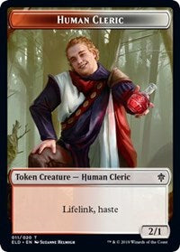 Human Cleric // Food (17) Double-sided Token [Throne of Eldraine Tokens] | Devastation Store