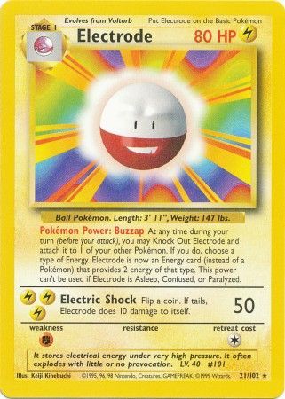 Electrode (21/102) [Base Set Unlimited] | Devastation Store