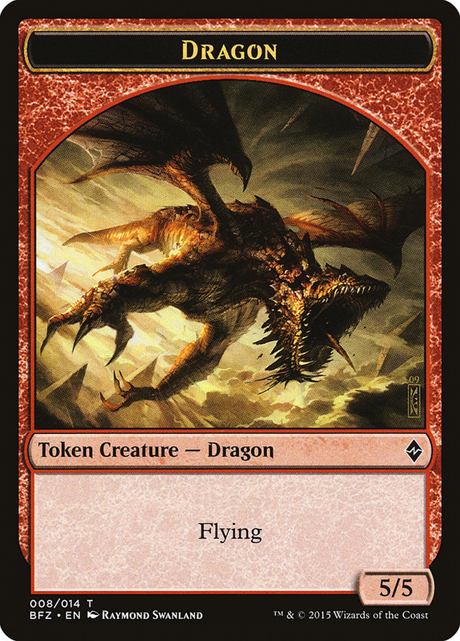 Dragon [Battle for Zendikar Tokens] | Devastation Store