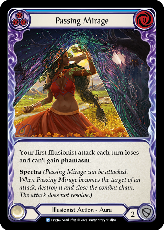 Passing Mirage (Blue) [EVR142] (Everfest)  1st Edition Rainbow Foil | Devastation Store