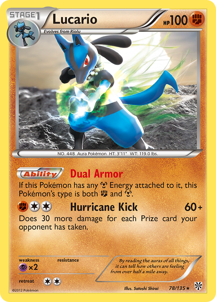 Lucario (78/135) [Black & White: Plasma Storm] | Devastation Store