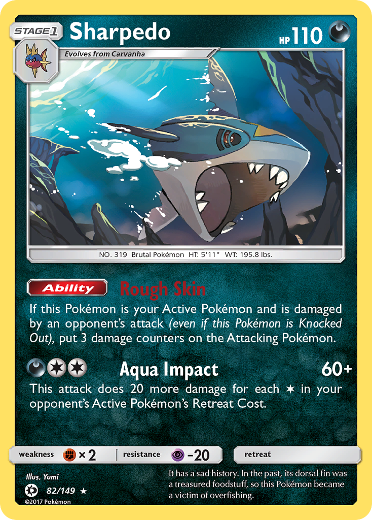 Sharpedo (82/149) [Sun & Moon: Base Set] | Devastation Store