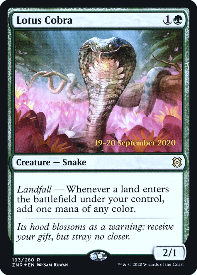 Lotus Cobra [Zendikar Rising Prerelease Promos] | Devastation Store