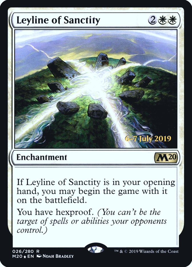 Leyline of Sanctity  [Core Set 2020 Prerelease Promos] | Devastation Store