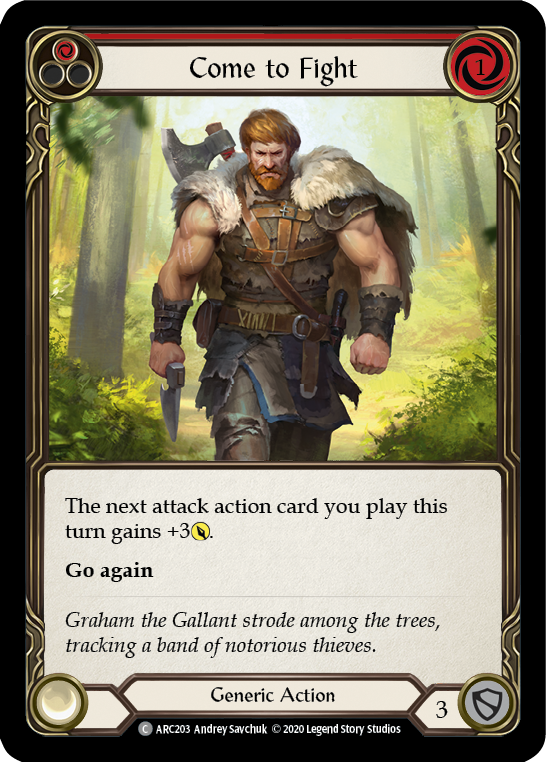Come to Fight (Red) [ARC203] Unlimited Edition Rainbow Foil - Devastation Store | Devastation Store