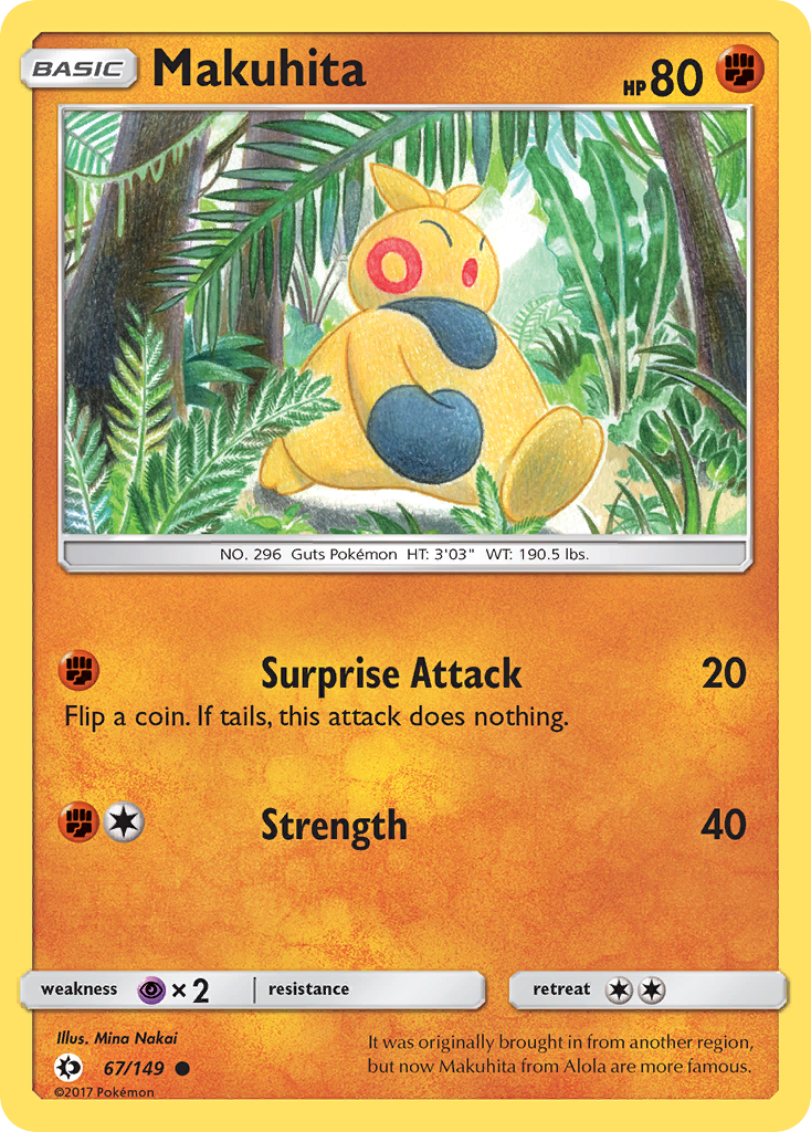 Makuhita (67/149) [Sun & Moon: Base Set] | Devastation Store