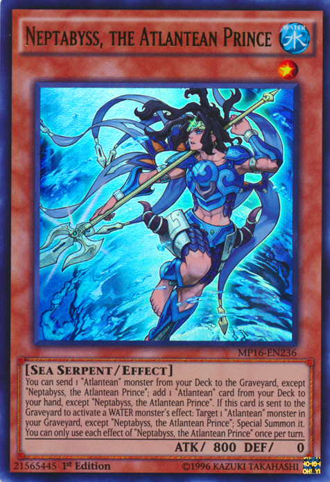 Neptabyss, the Atlantean Prince [MP16-EN236] Ultra Rare | Devastation Store