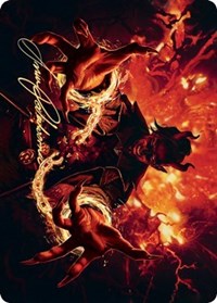 Tibalt's Trickery Art Card (Gold-Stamped Signature) [Kaldheim: Art Series] | Devastation Store