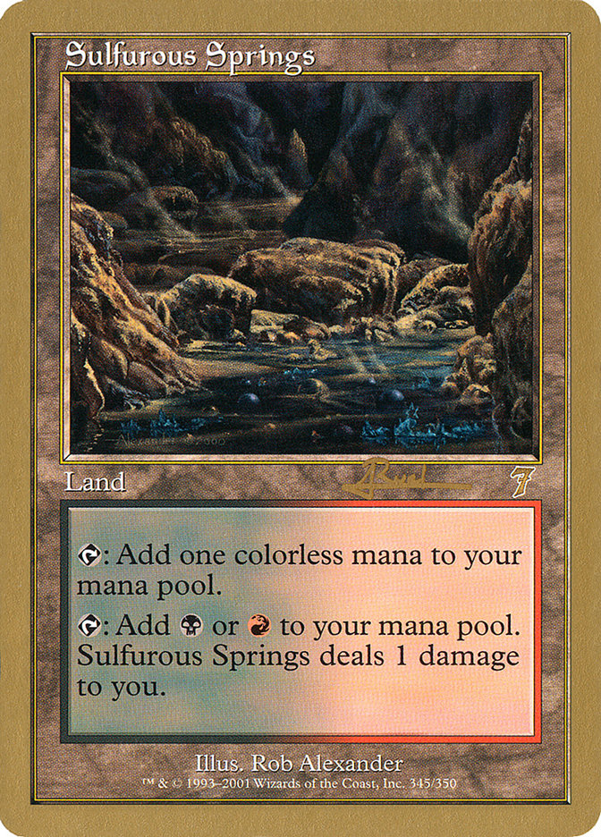 Sulfurous Springs (Antoine Ruel) [World Championship Decks 2001] | Devastation Store