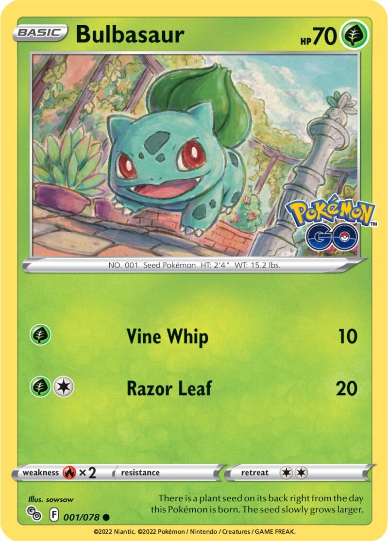 Bulbasaur (001/078) [Pokémon GO] | Devastation Store
