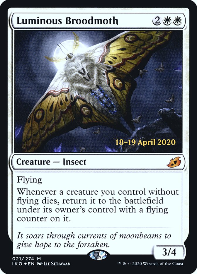 Luminous Broodmoth  [Ikoria: Lair of Behemoths Prerelease Promos] | Devastation Store