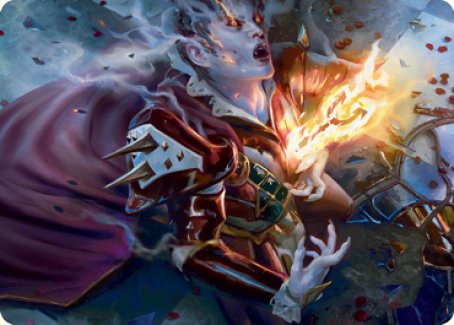 Flame-Blessed Bolt Art Card [Innistrad: Crimson Vow Art Series] | Devastation Store