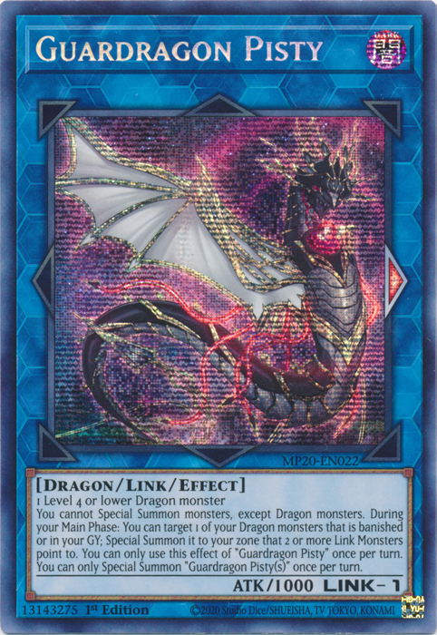 Guardragon Pisty [MP20-EN022] Prismatic Secret Rare | Devastation Store