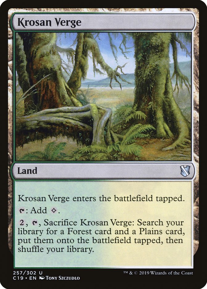 Krosan Verge [Commander 2019] | Devastation Store