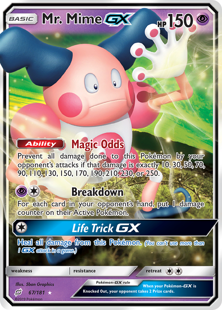 Mr. Mime GX (67/181) [Sun & Moon: Team Up] | Devastation Store