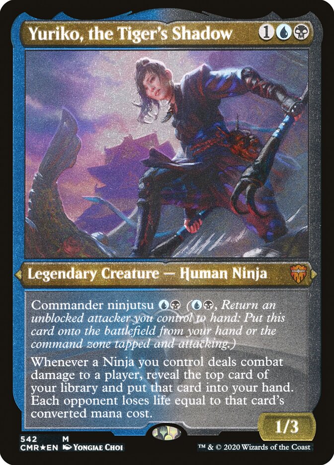 Yuriko, the Tiger's Shadow (Etched) [Commander Legends] | Devastation Store