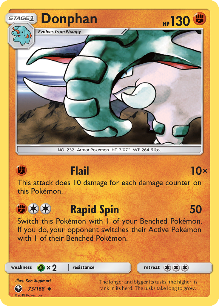 Donphan (73/168) [Sun & Moon: Celestial Storm] | Devastation Store