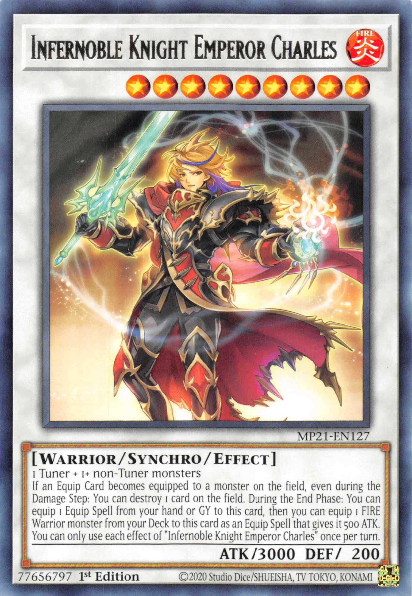 Infernoble Knight Emperor Charles [MP21-EN127] Rare | Devastation Store