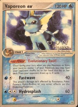 Vaporeon ex (110/113) (Flyvees - Jun Hasebe) [World Championships 2007] | Devastation Store