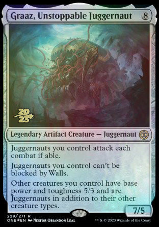 Graaz, Unstoppable Juggernaut [Phyrexia: All Will Be One Prerelease Promos] | Devastation Store