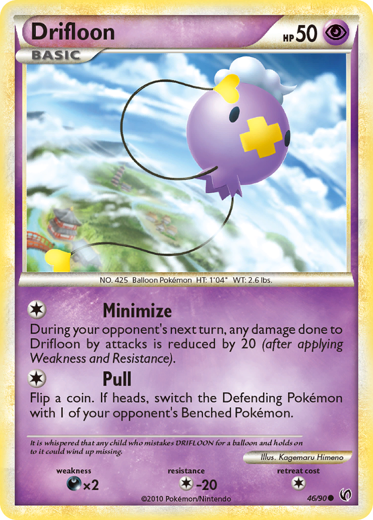 Drifloon (46/90) [HeartGold & SoulSilver: Undaunted] | Devastation Store