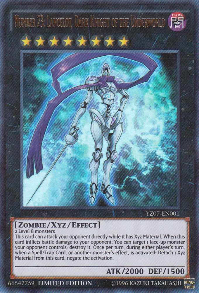 Number 23: Lancelot, Dark Knight of the Underworld [YZ07-EN001] Ultra Rare | Devastation Store