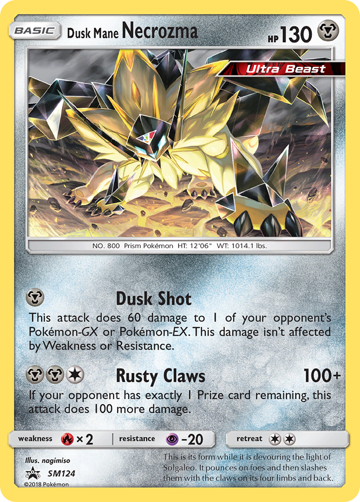 Dusk Mane Necrozma (SM124) [Sun & Moon: Black Star Promos] | Devastation Store