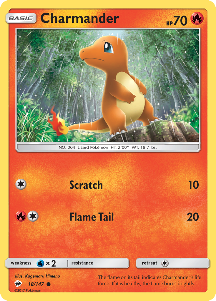 Charmander (18/147) [Sun & Moon: Burning Shadows] | Devastation Store