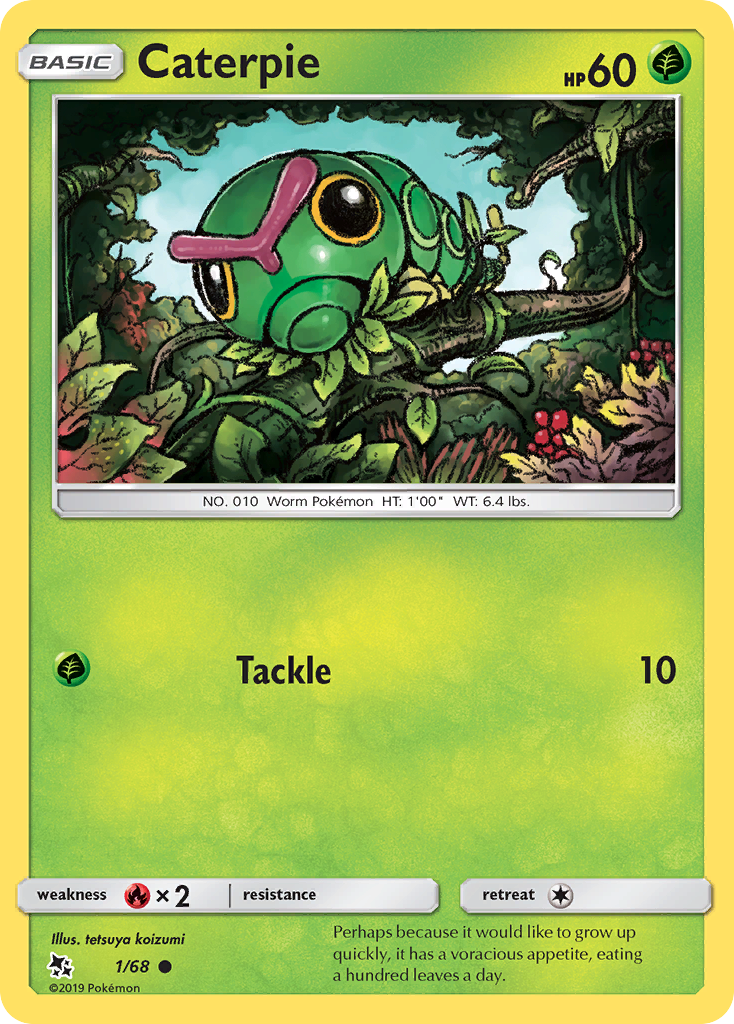 Caterpie (1/68) [Sun & Moon: Hidden Fates] | Devastation Store