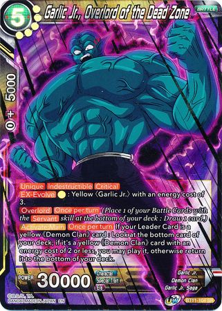 Garlic Jr., Overlord of the Dead Zone (SPR) [BT11-104] | Devastation Store