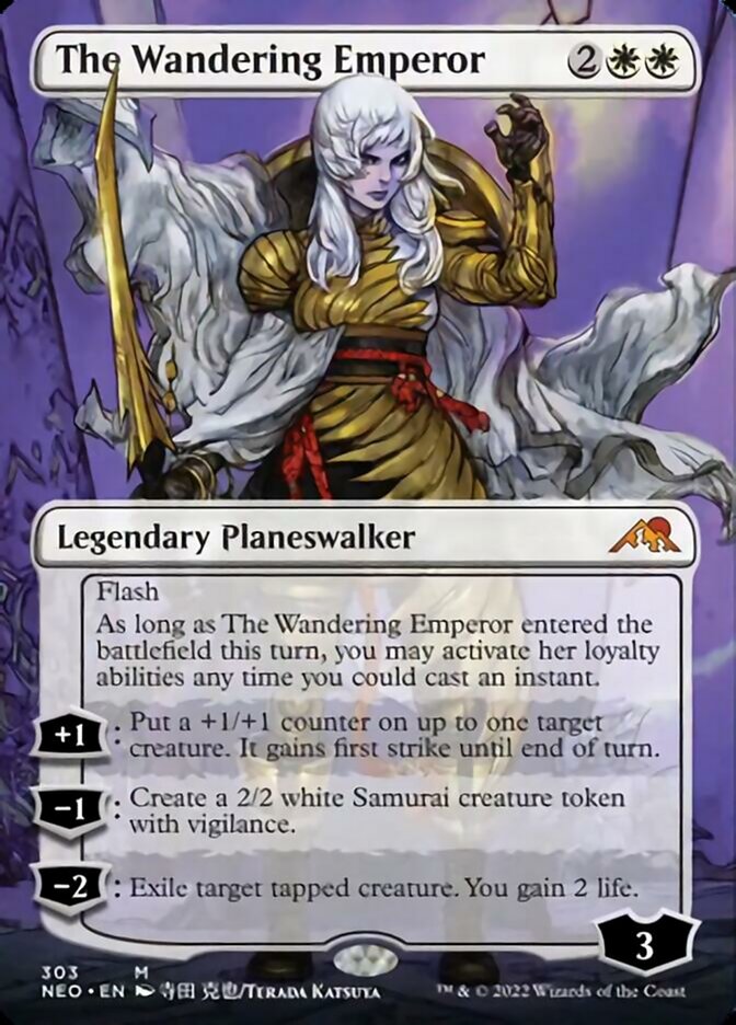 The Wandering Emperor (Borderless) [Kamigawa: Neon Dynasty] | Devastation Store