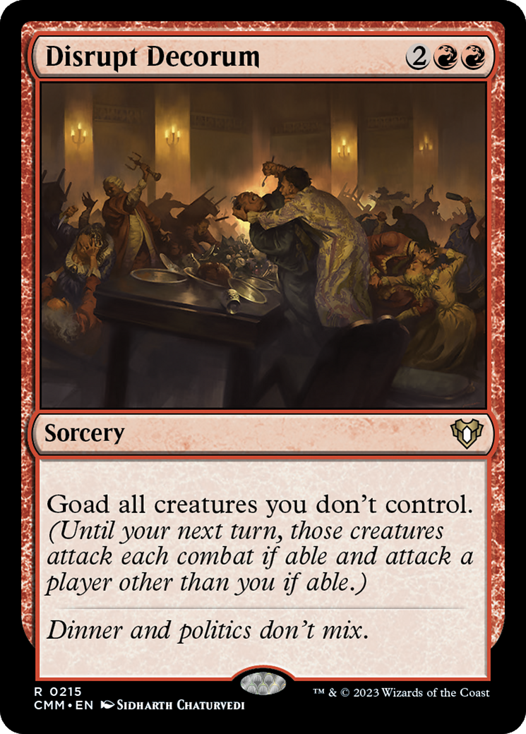 Disrupt Decorum [Commander Masters] | Devastation Store