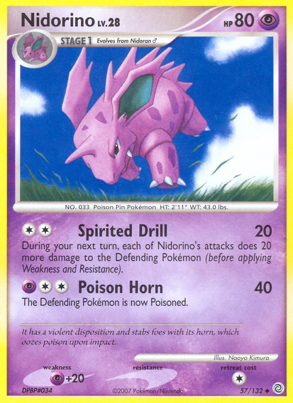 Nidorino (57/132) [Diamond & Pearl: Secret Wonders] | Devastation Store