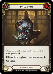 Force Sight (Yellow) [ARC207-C] 1st Edition Rainbow Foil - Devastation Store | Devastation Store