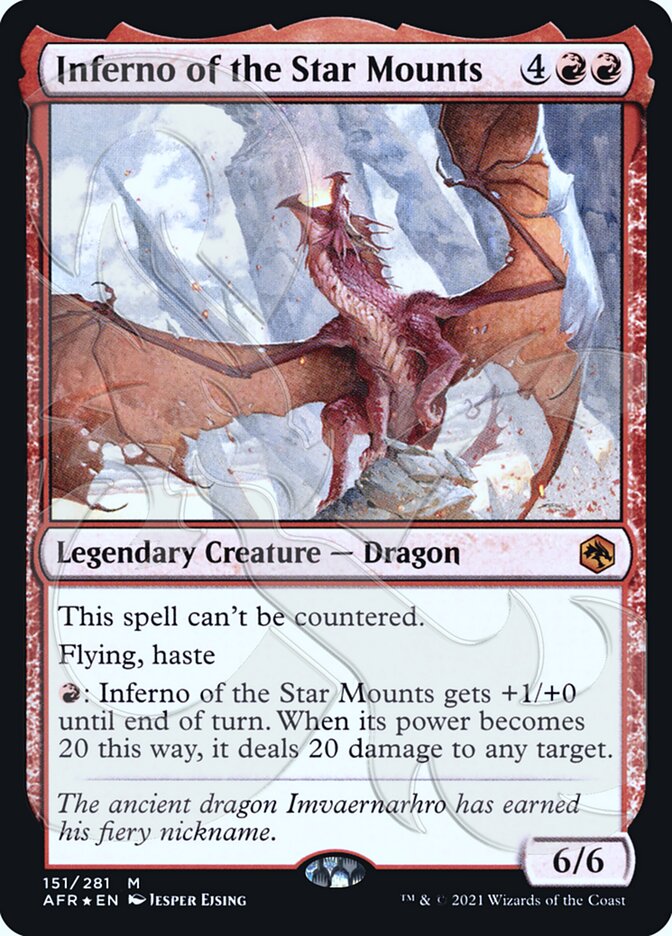 Inferno of the Star Mounts (Ampersand Promo) [Dungeons & Dragons: Adventures in the Forgotten Realms Promos] | Devastation Store