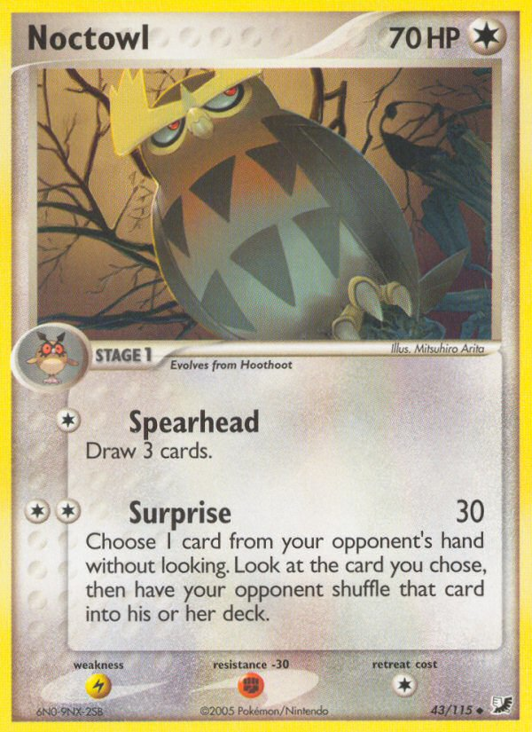 Noctowl (43/115) [EX: Unseen Forces] | Devastation Store