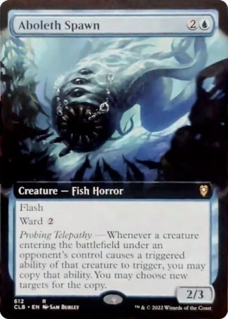 Aboleth Spawn (Extended Art) [Commander Legends: Battle for Baldur's Gate] | Devastation Store