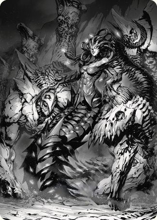 Vraska, Betrayal's Sting Art Card [Phyrexia: All Will Be One Art Series] | Devastation Store
