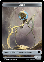 Servo // Dragon (0020) Double-Sided Token [Commander Masters Tokens] | Devastation Store