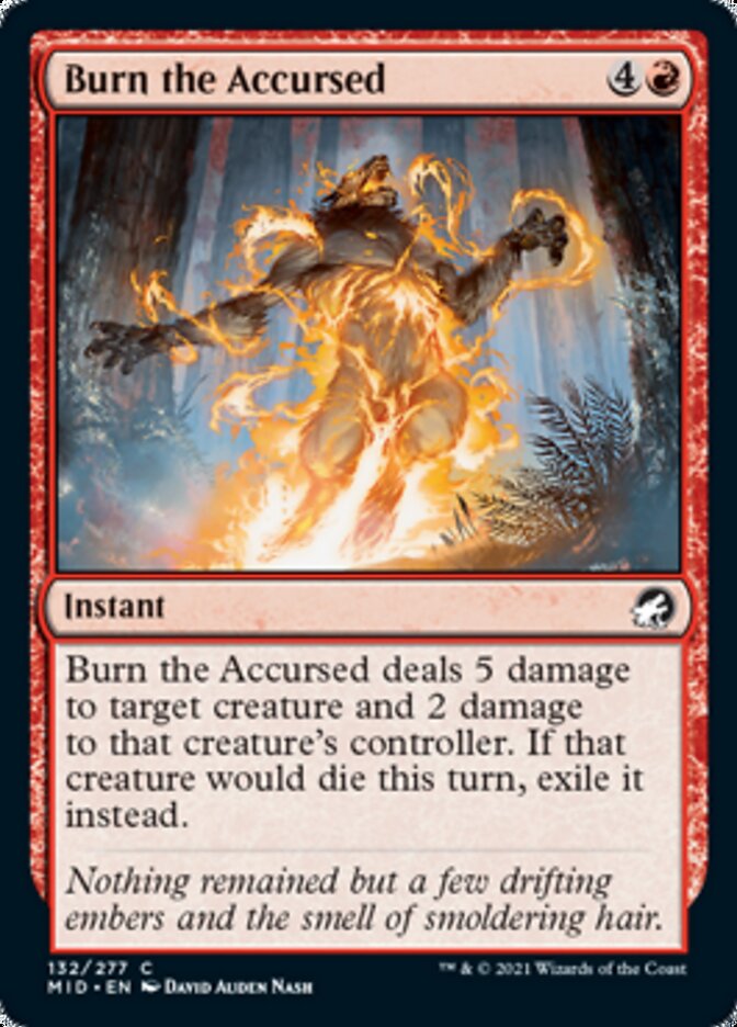 Burn the Accursed [Innistrad: Midnight Hunt] | Devastation Store