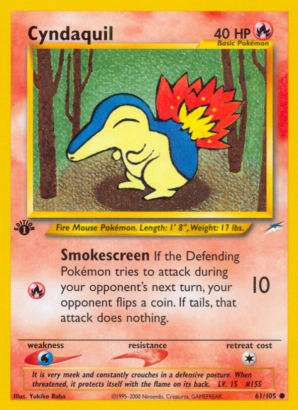 Cyndaquil (61/105) [Neo Destiny 1st Edition] | Devastation Store