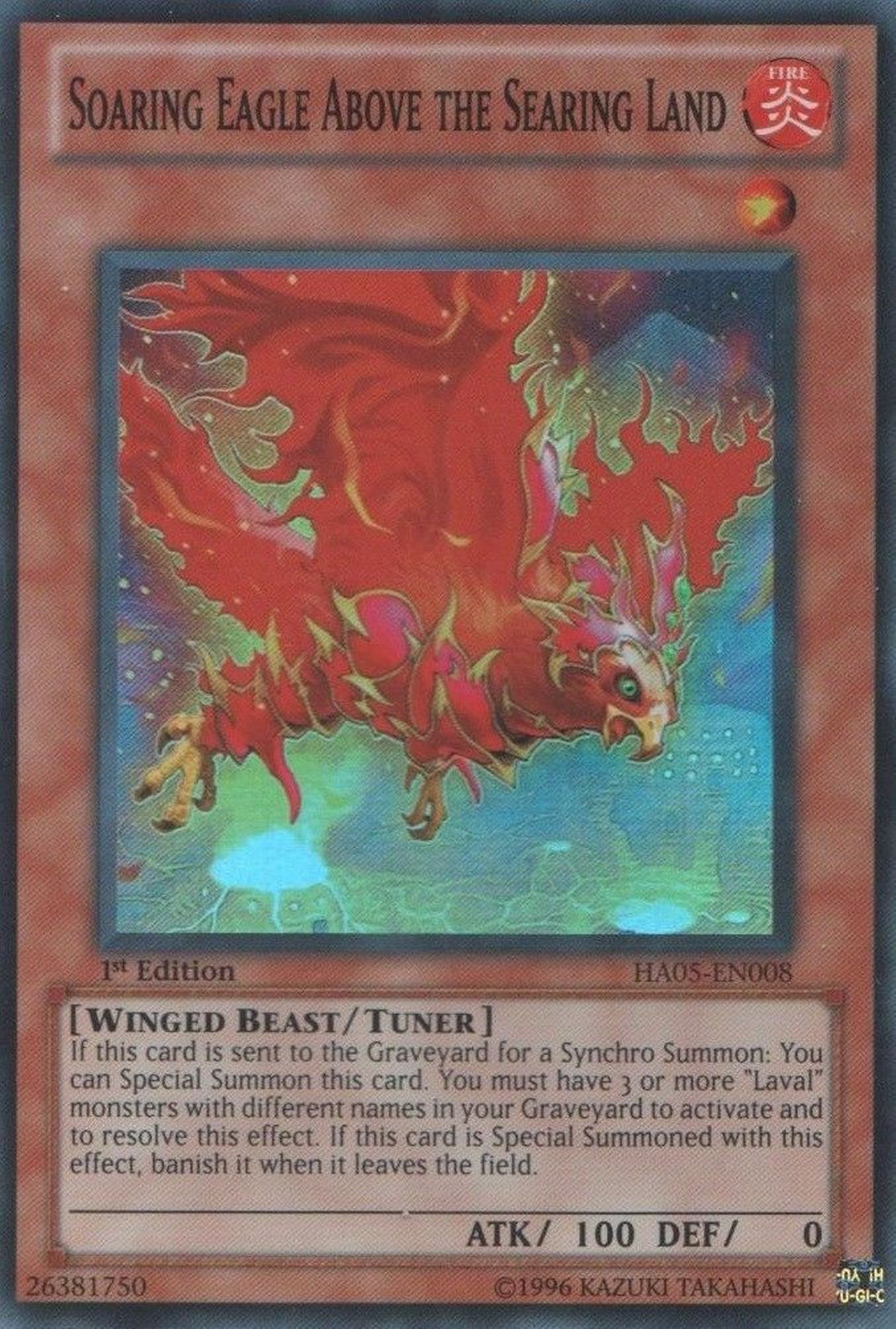 Soaring Eagle Above the Searing Land [HA05-EN008] Super Rare | Devastation Store