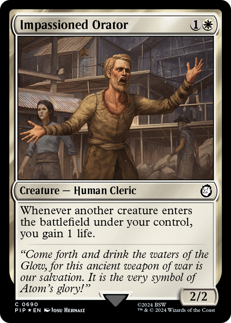 Impassioned Orator (Surge Foil) [Fallout] | Devastation Store