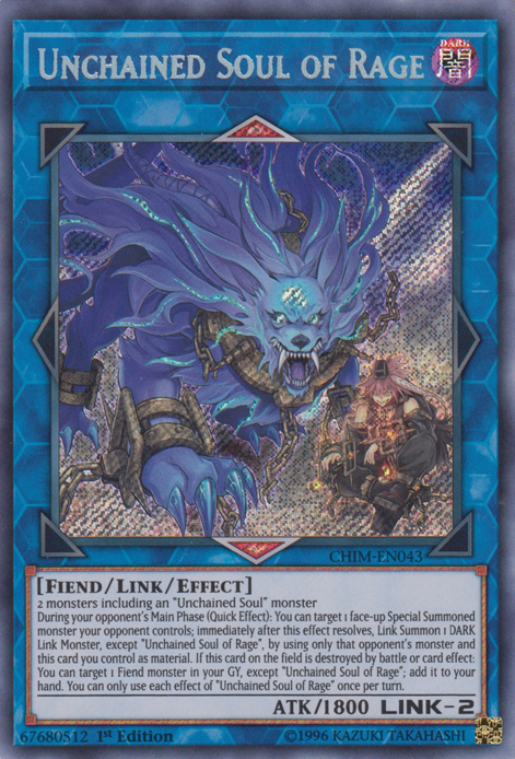 Unchained Soul of Rage [CHIM-EN043] Secret Rare | Devastation Store