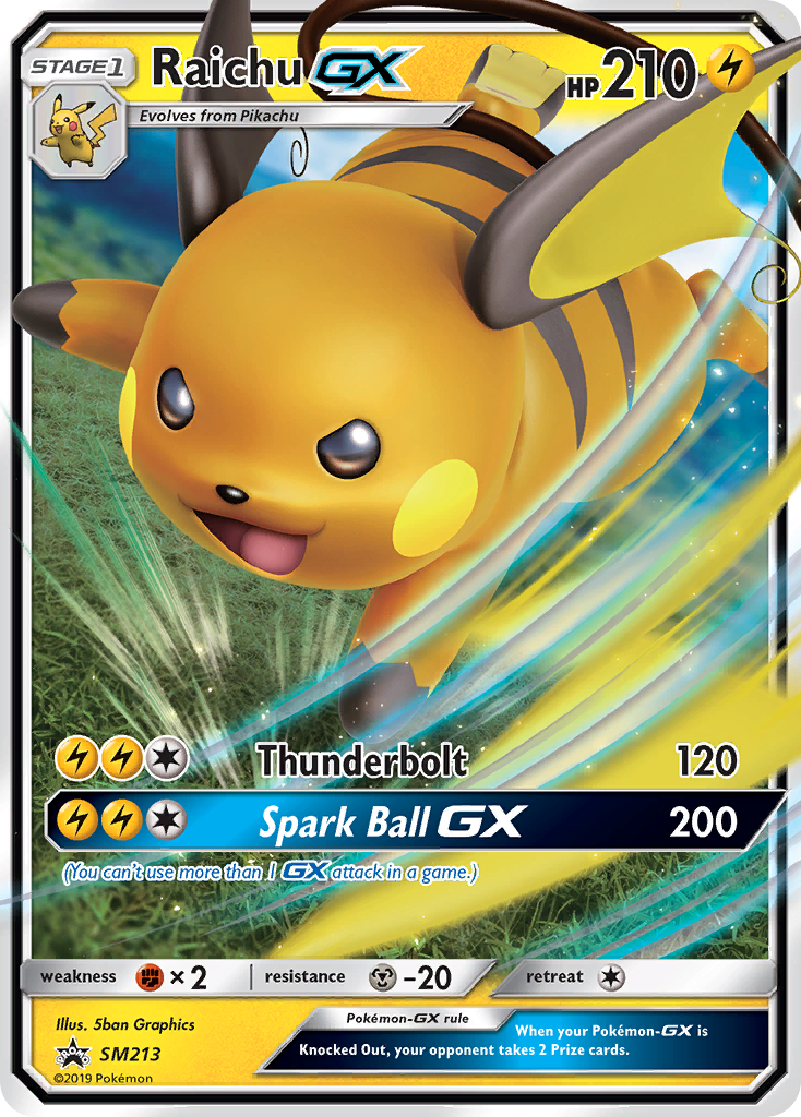 Raichu GX (SM213) [Sun & Moon: Black Star Promos] | Devastation Store