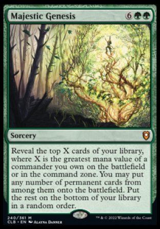 Majestic Genesis [Commander Legends: Battle for Baldur's Gate] | Devastation Store